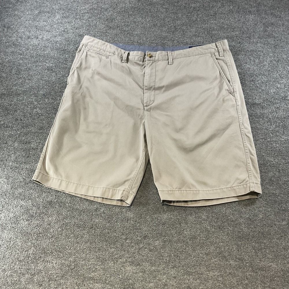Polo Ralph Lauren Mens 44 Classic Fit Chino Shorts Khaki Tan Cotton Twill